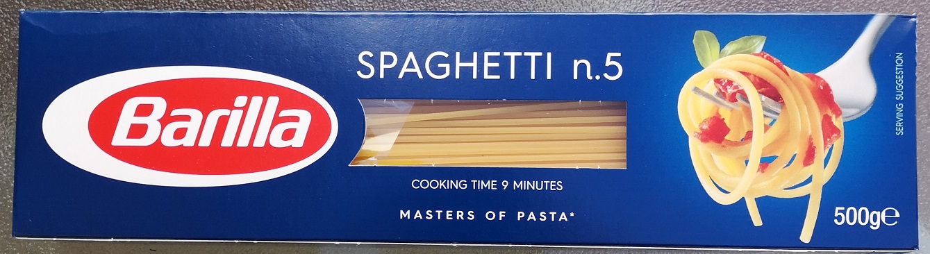 Pasta Spaghetti - 500 Gr Barilla Hare Greedy 5 N